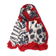 Foulard léger à imprimé léopard à imprimé léopard pour femme (SW101)